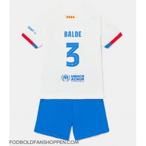 Barcelona Alejandro Balde #3 Udebanetrøje Børn 2023-24 Kortærmet (+ Korte bukser)